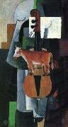Kazimir Malevich Cow and Fiddle Sweden oil painting artist